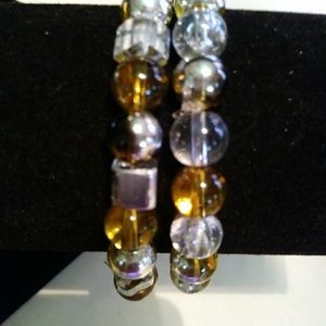 Glass Bracelet/Anklet Set